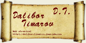 Dalibor Timarov vizit kartica